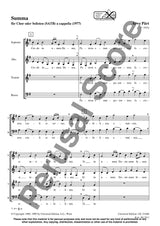 Pärt: Summa (for mixed choir or soloists)