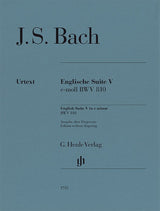 Bach: English Suite No. 5 in E Minor, BWV 810