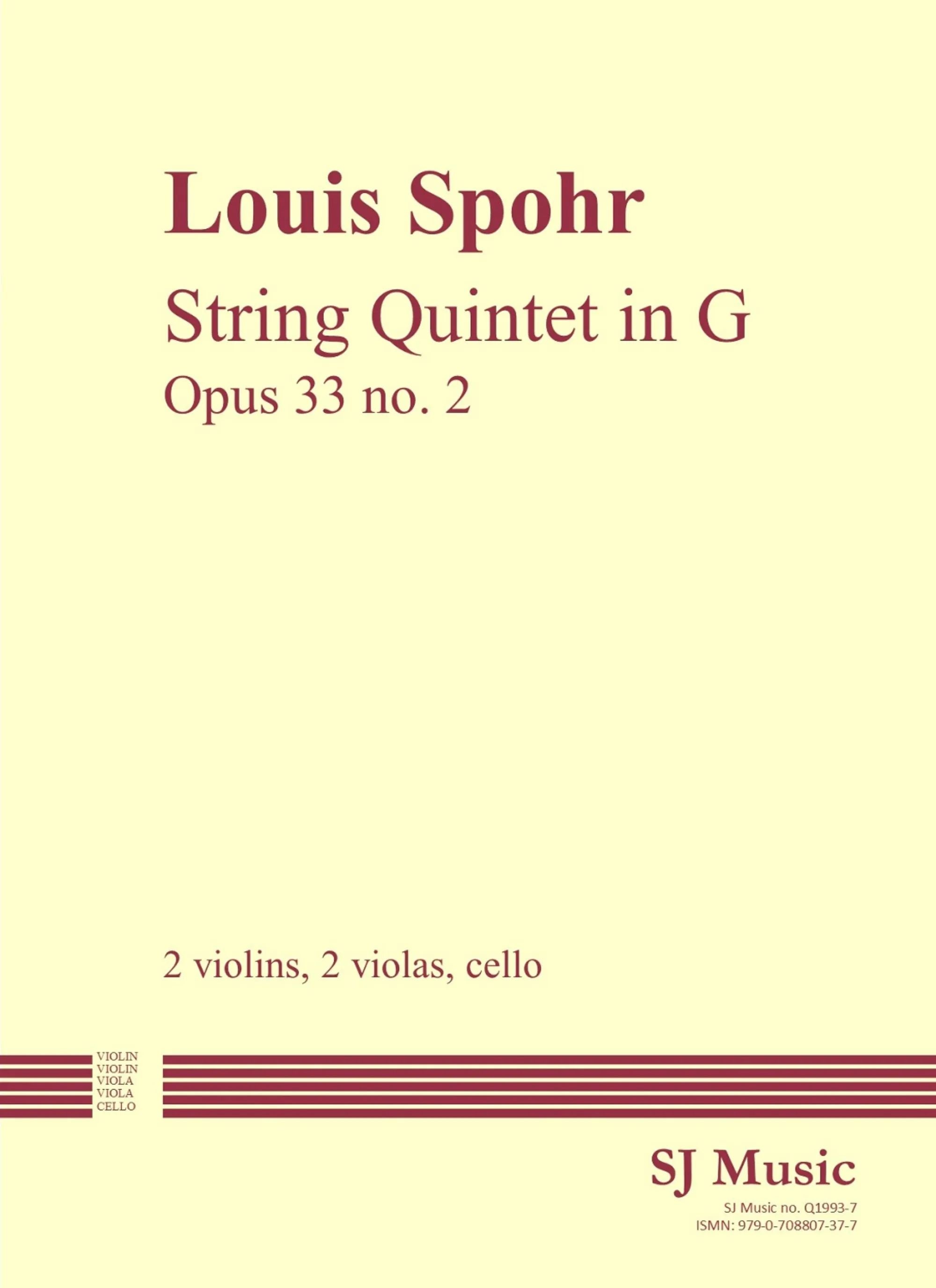 Spohr: String Quintet in G Major, Op. 33, No. 2