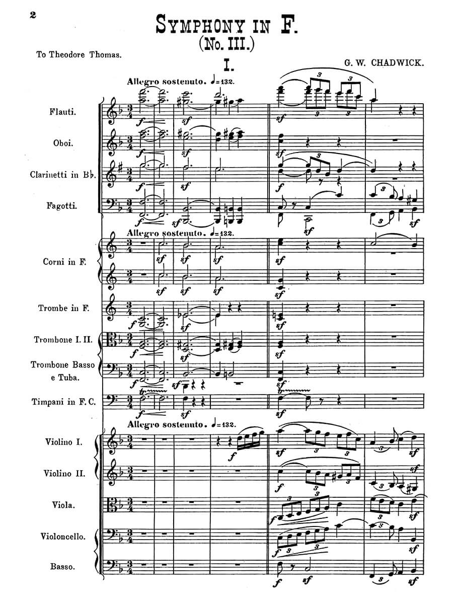Chadwick: Symphony No. 3 in F Major
