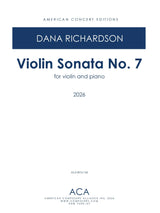 D. Richardson: Violin Sonata No. 7