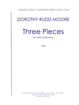 Moore: Three Pieces for Violin and Piano