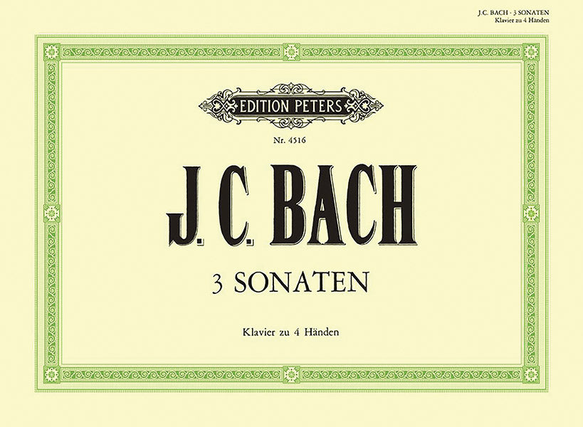 J.C. Bach: Three Sonatas for Piano Duet