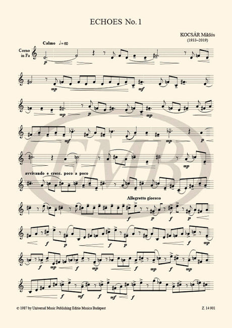 Kocsár: Echoes No. 1