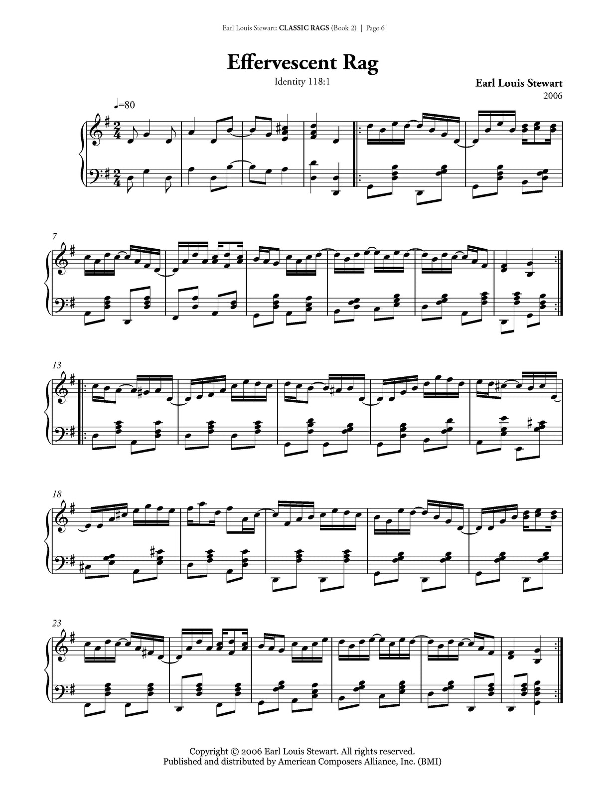 Stewart: Classic Rags for Piano - Book 2