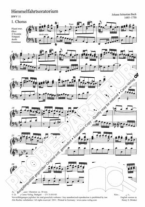 Bach: Himmelfahrtsoratorium, BWV 11