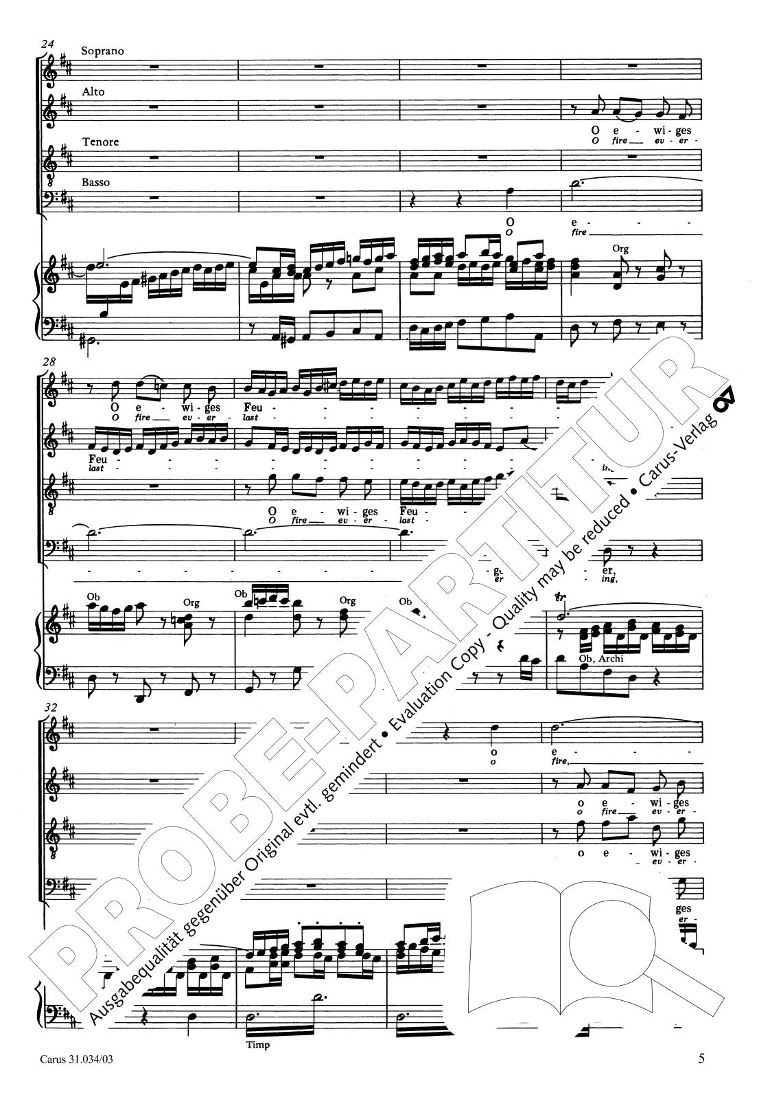 Bach: O ewiges Feuer, o Ursprung der Liebe, BWV 34