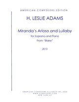 H.L. Adams: No, Sweet Mistress (Miranda's Arioso and Lullaby)