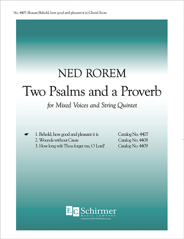 Rorem: Behold, how good and pleasant it is