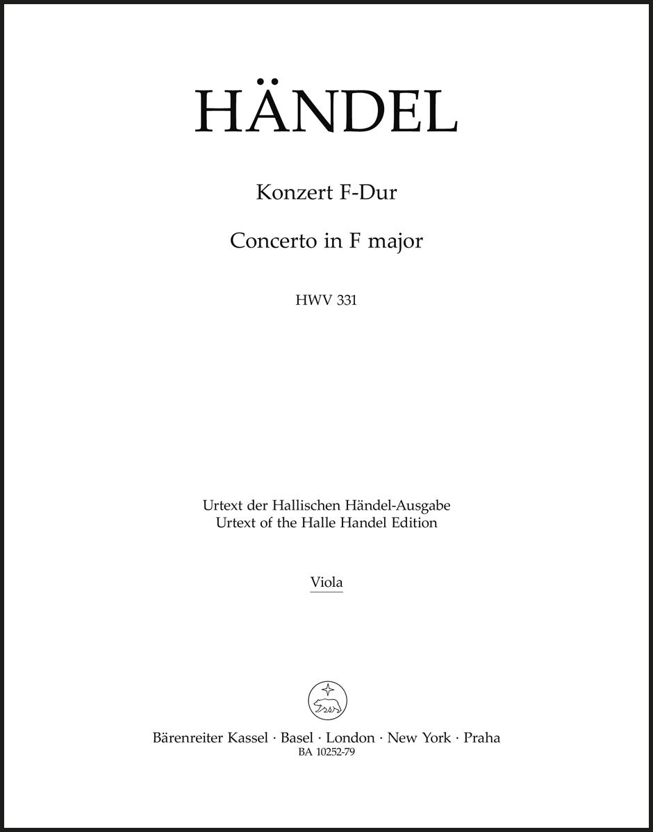 Handel: Concerto grosso in F Major, HWV 331