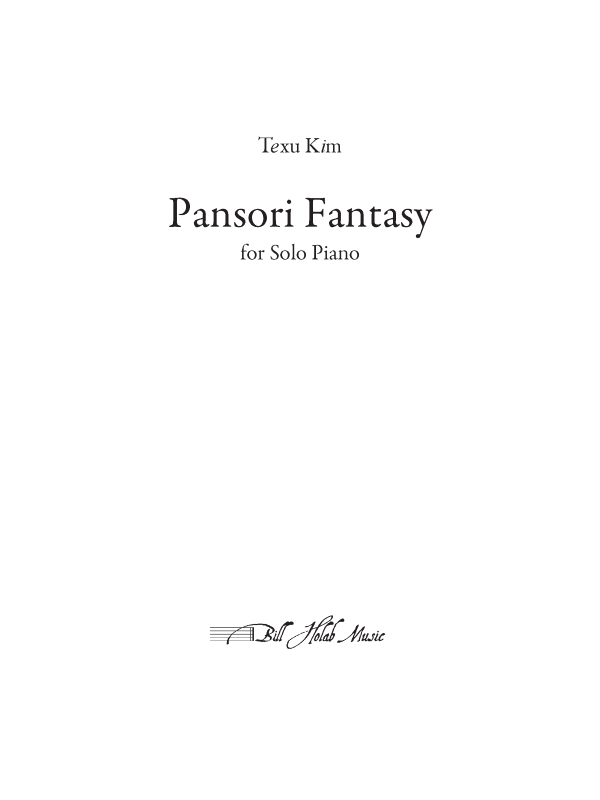 Kim: Pansori Fantasy