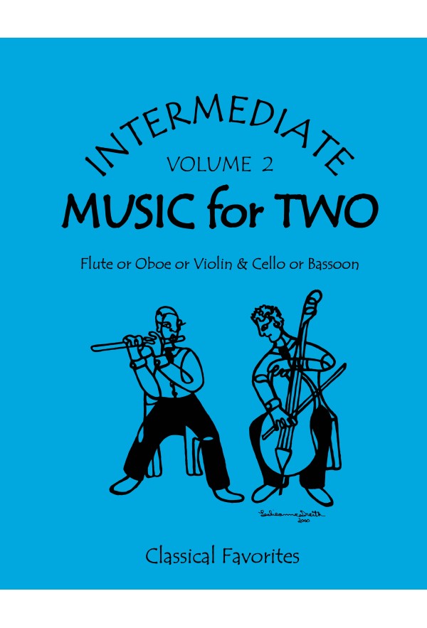 Intermediate Music for Two - Volume 2 (for flute or oboe or violin & cello or bassoon)