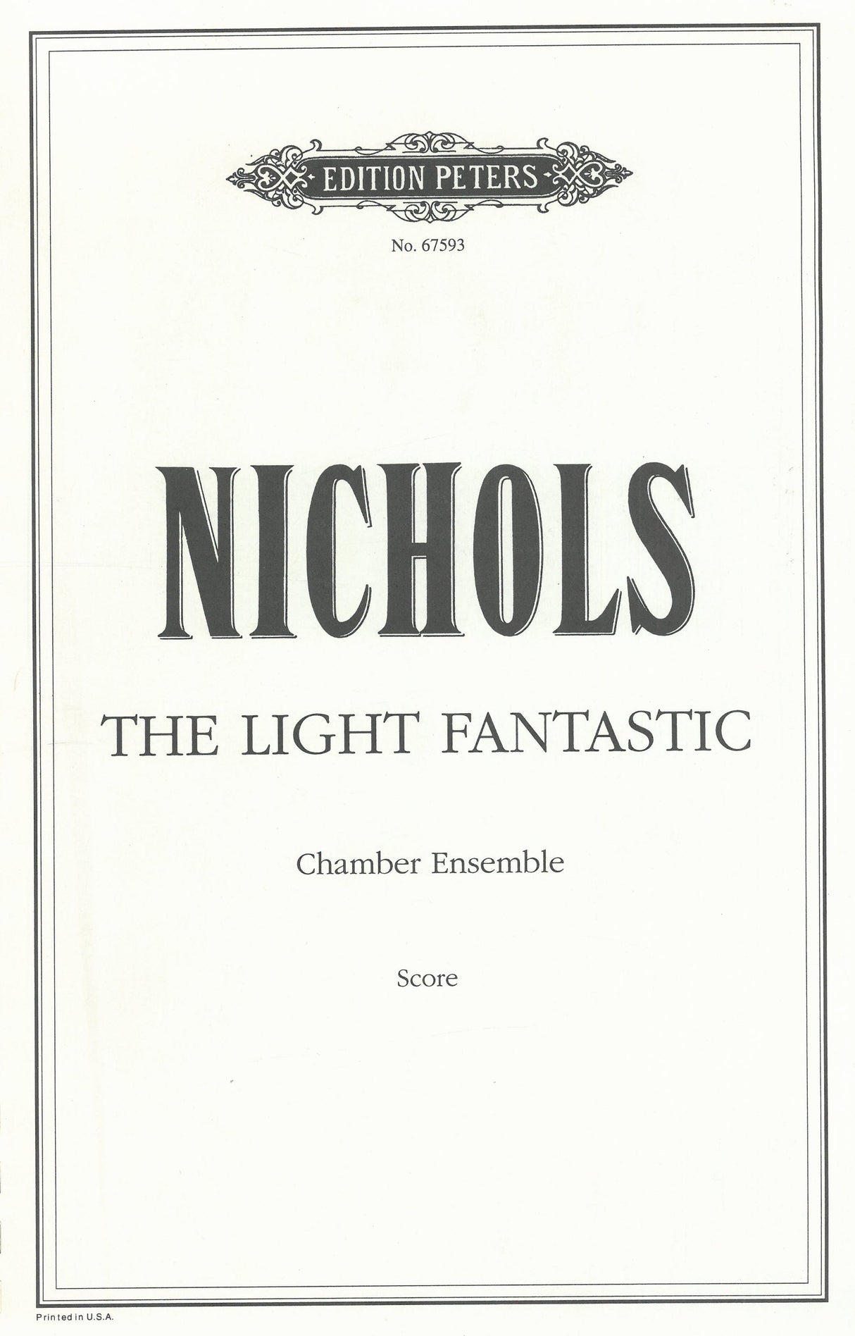 Nichols: The Light Fantastic