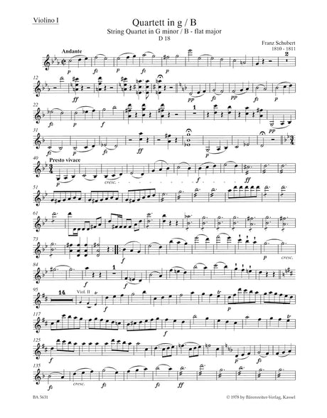 Schubert: String Quartets - Volume 2