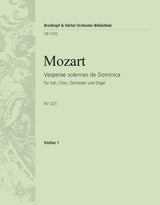 Mozart: Vesperae solennes de Dominica, K. 321