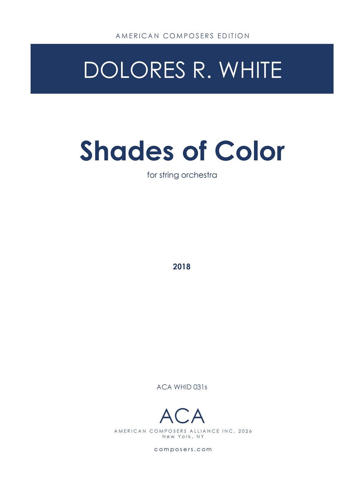 White: Shades of Color