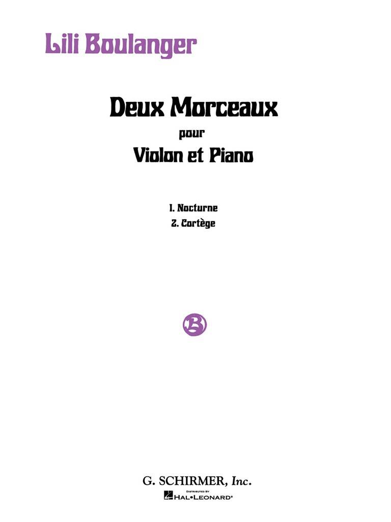 L. Boulanger: 2 Morceaux