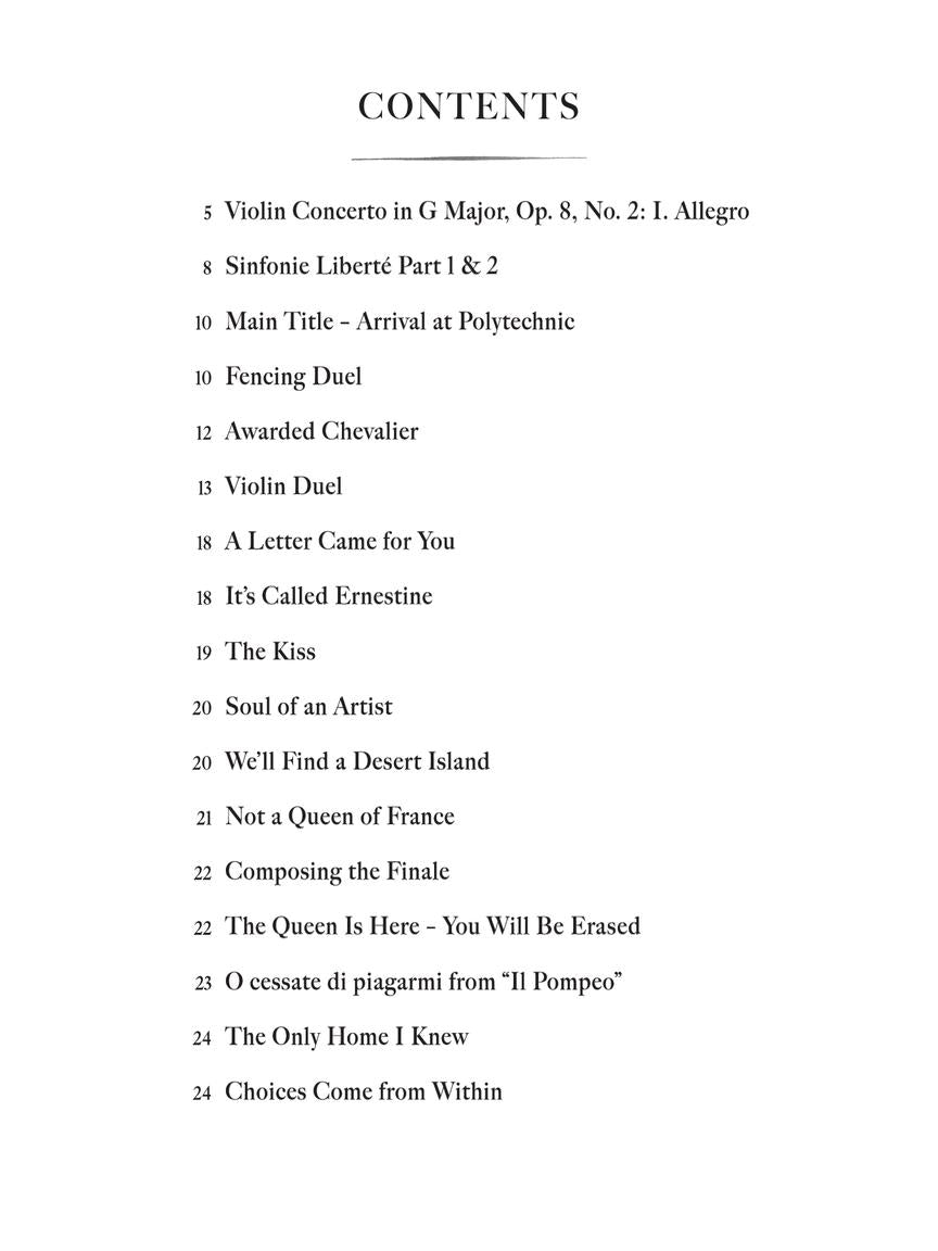 Chevalier - Music from the Motion Picture Soundtrack (arr. for violin)