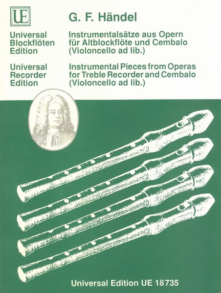 Handel: Instrumental Pieces from Operas for Treble Recorder