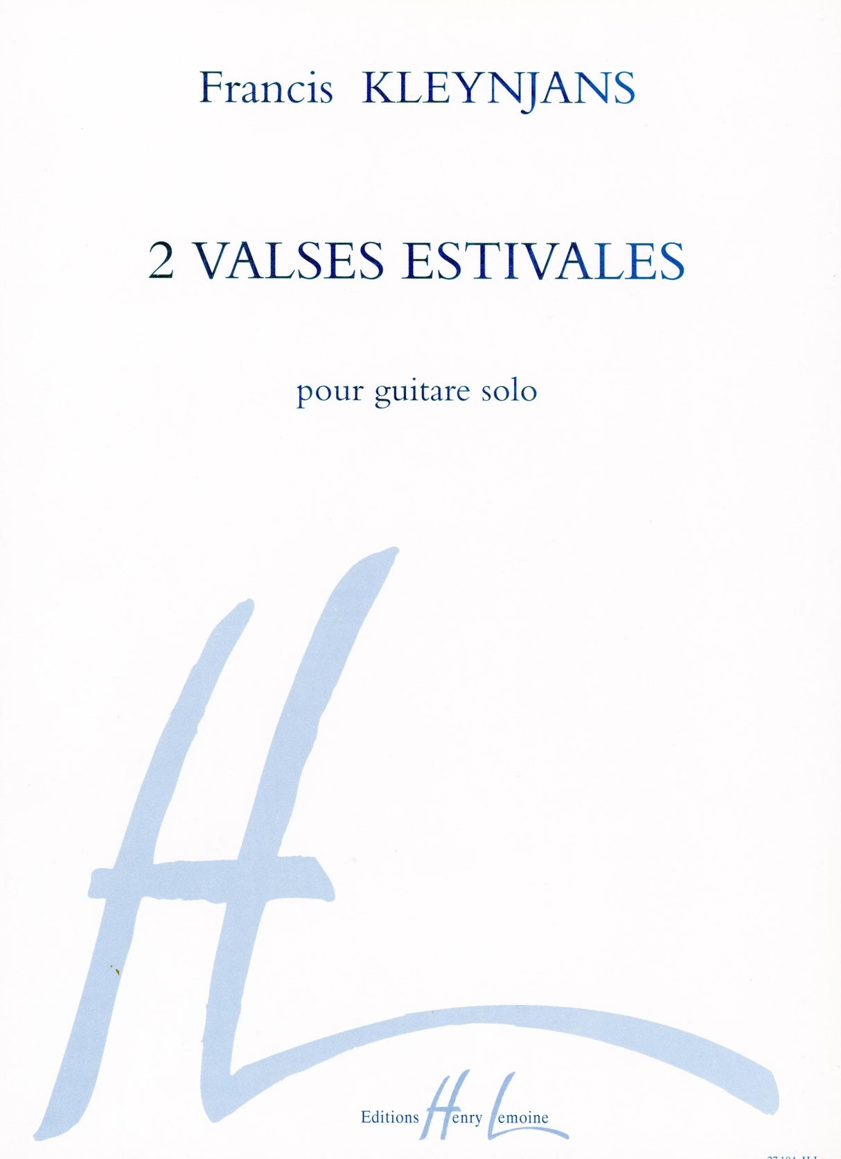 Kleynjans: 2 Valses estivales, Opp. 151 & 157