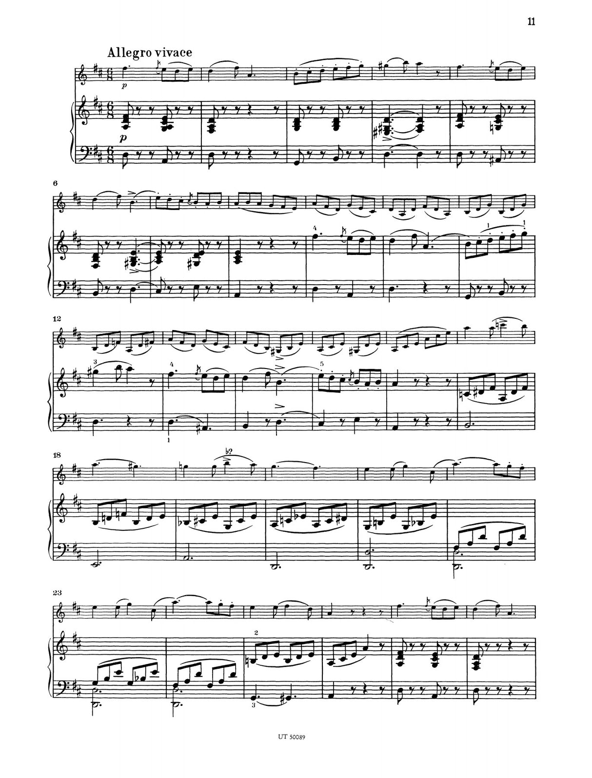 Schubert: Violin Sonatina in D Major, D 384, Op. 137, No. 1