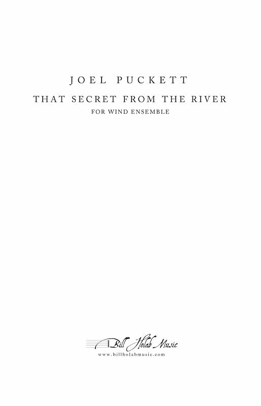 Puckett: That Secret from the River