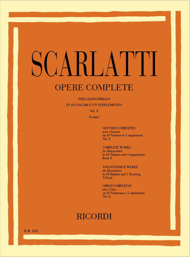 Scarlatti: Keyboard Sonatas - Volume 10 (L. 451-500) – Ficks Music