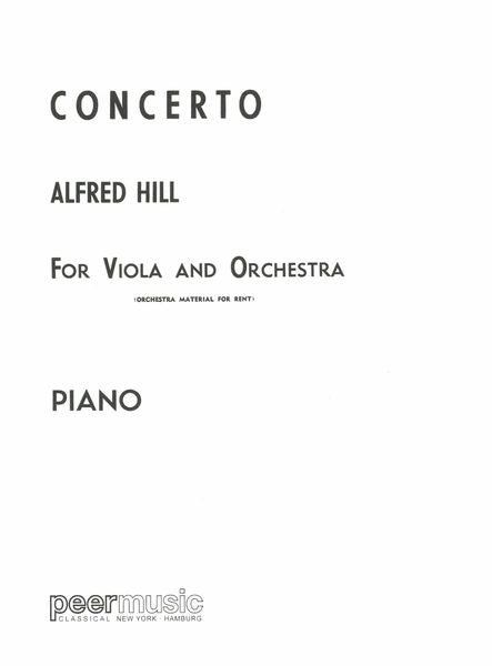 Hill: Viola Concerto