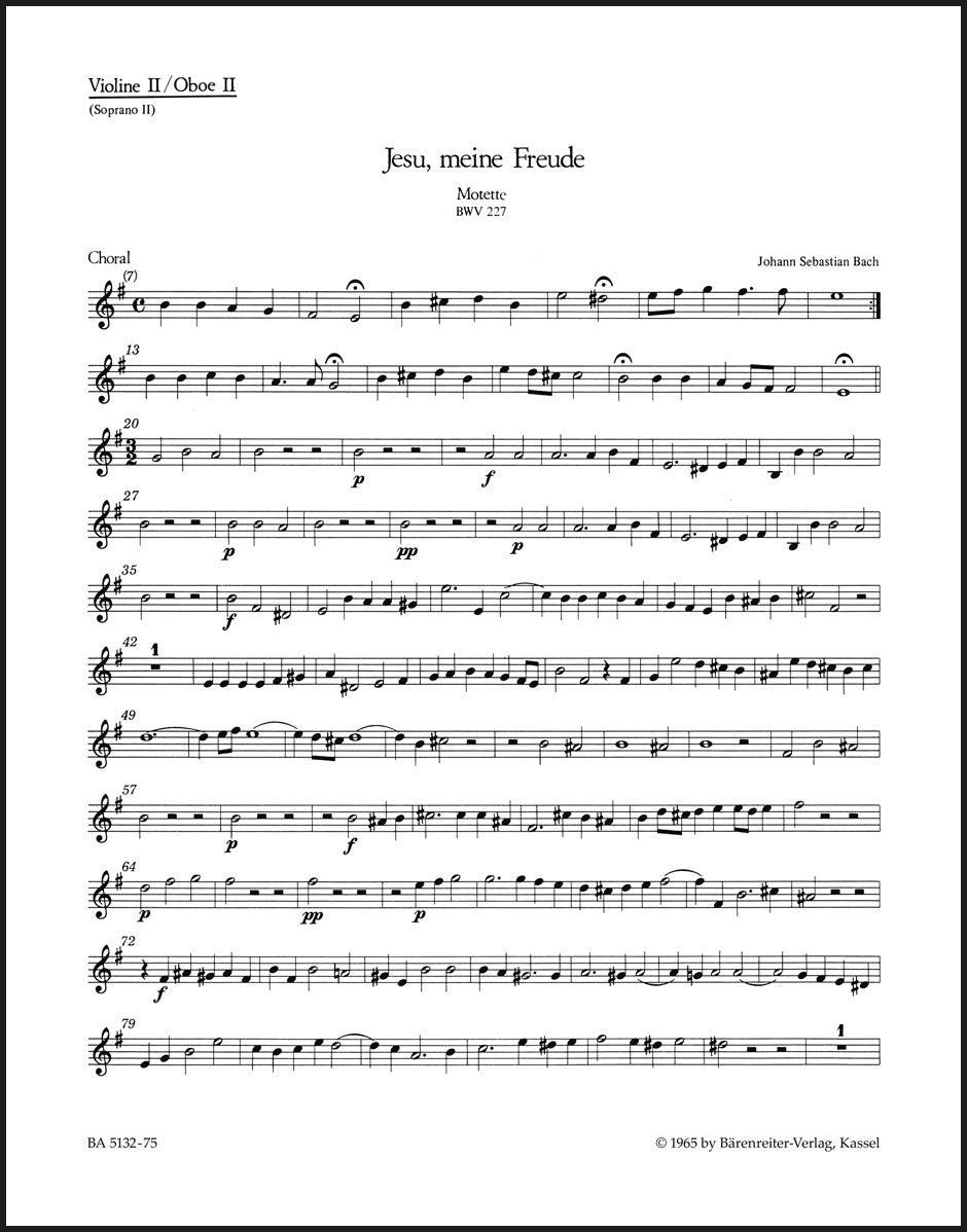 Bach: Jesu, meine Freude, BWV 227