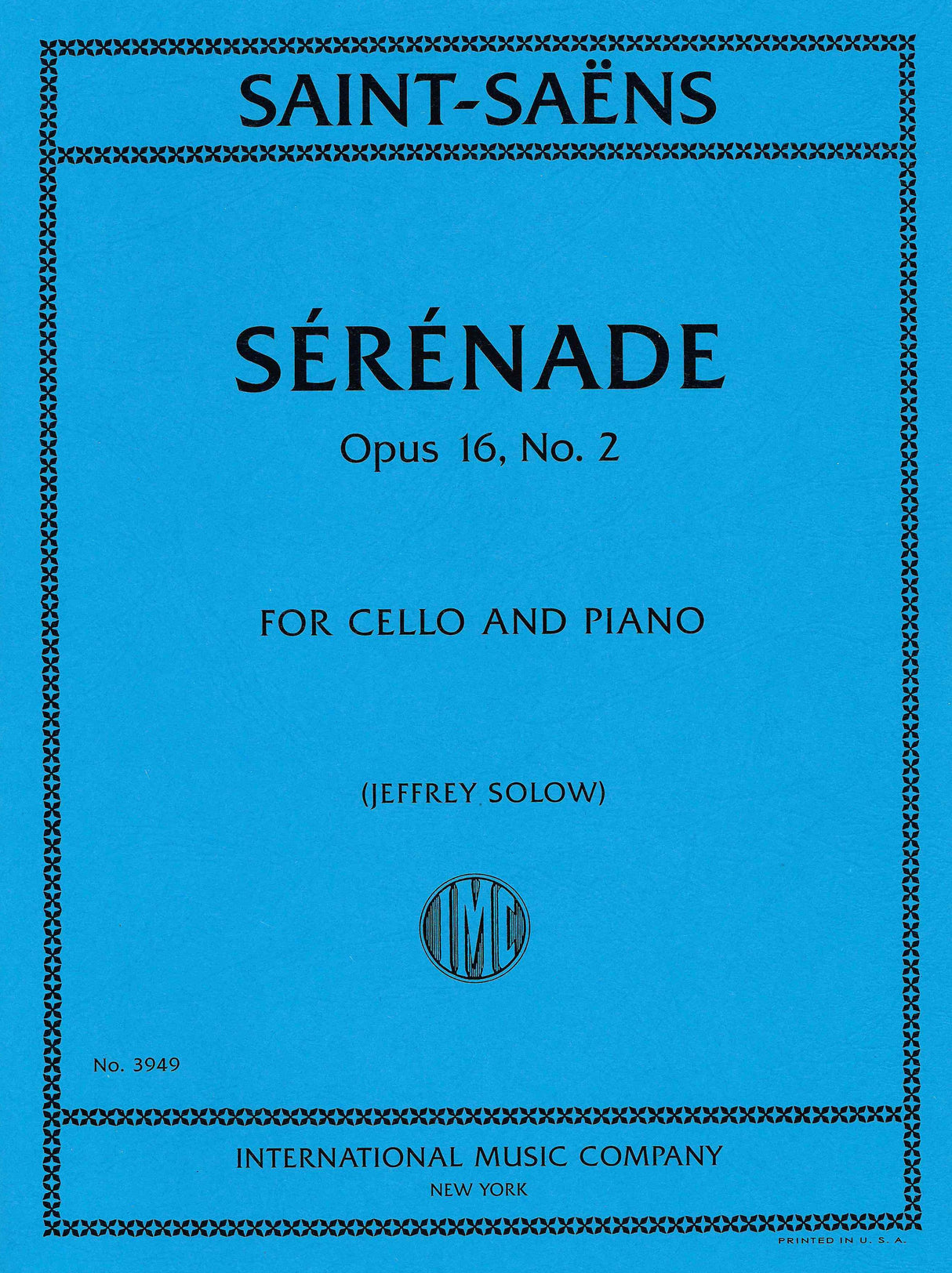 Saint-Saëns: Sérénade, Op. 16, No. 2