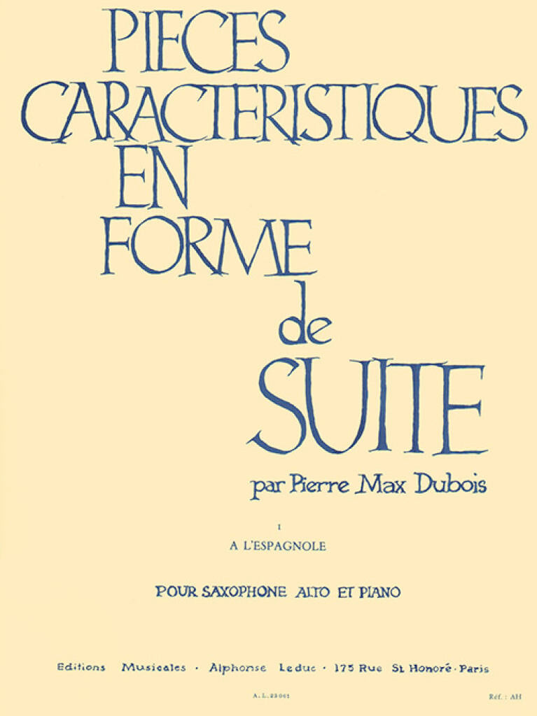 Dubois: Pieces Caracteristiques, Op. 77, No. 1 - A L'Espagnole