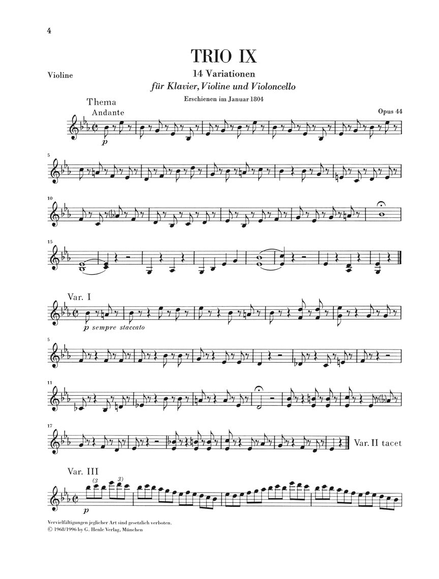 Beethoven: Piano Trios - Volume III