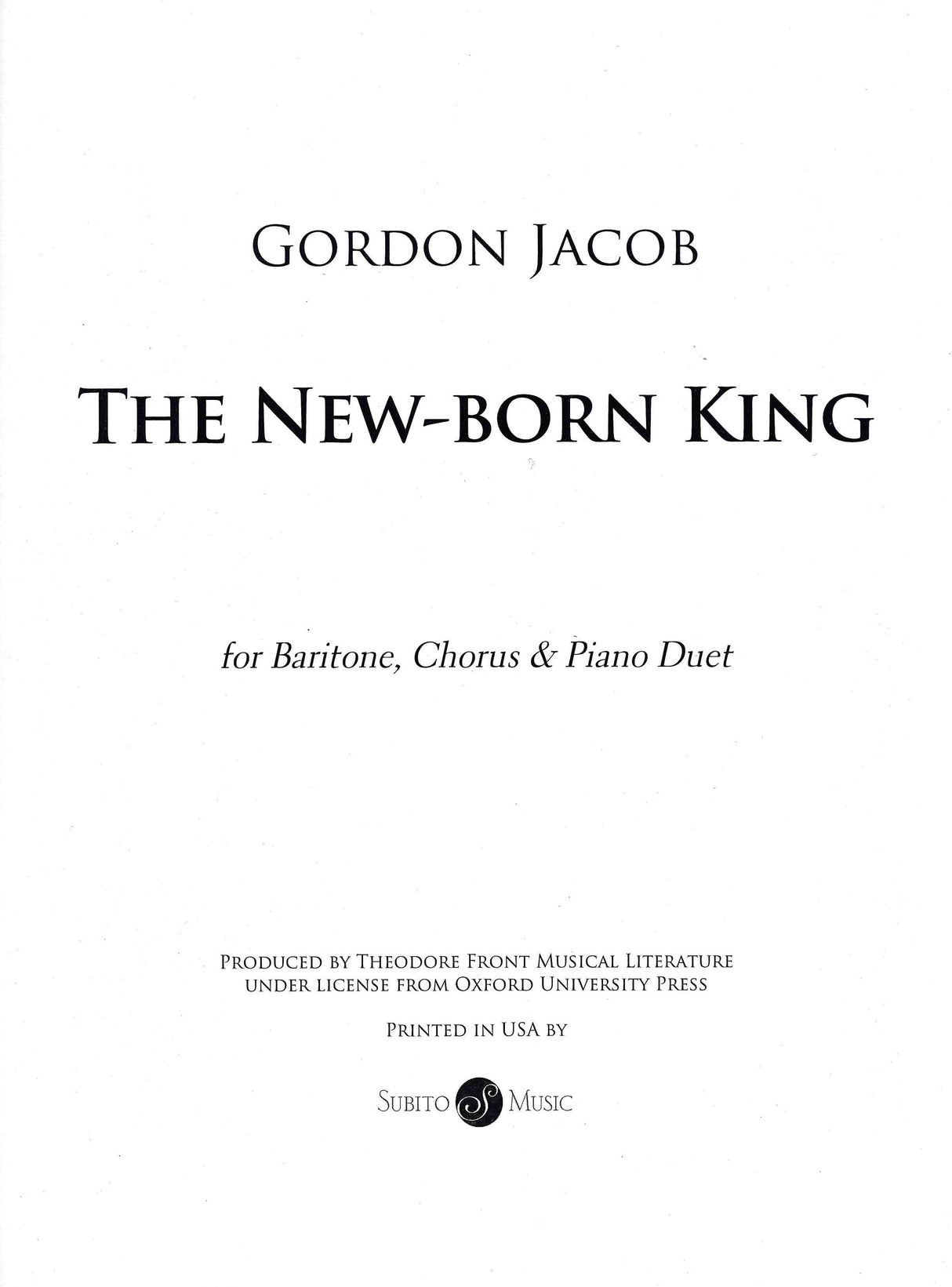 Jacob: New Born King