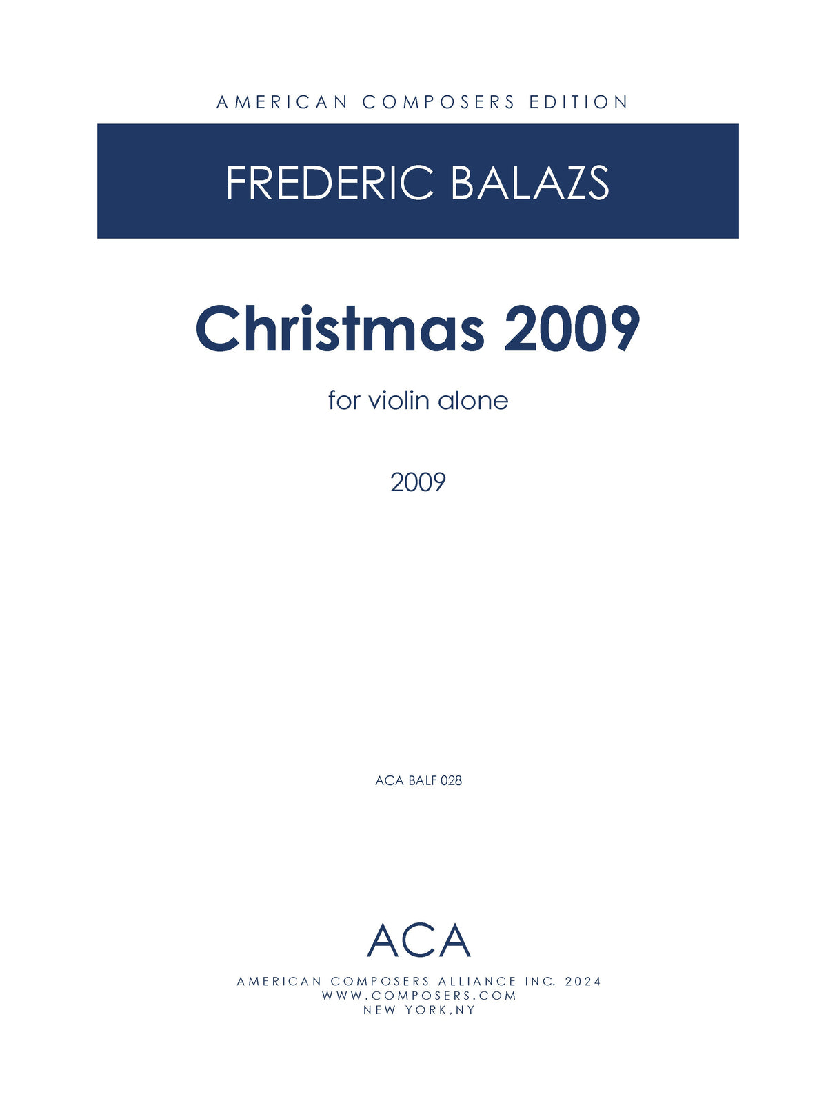 Balazs: Christmas 2009