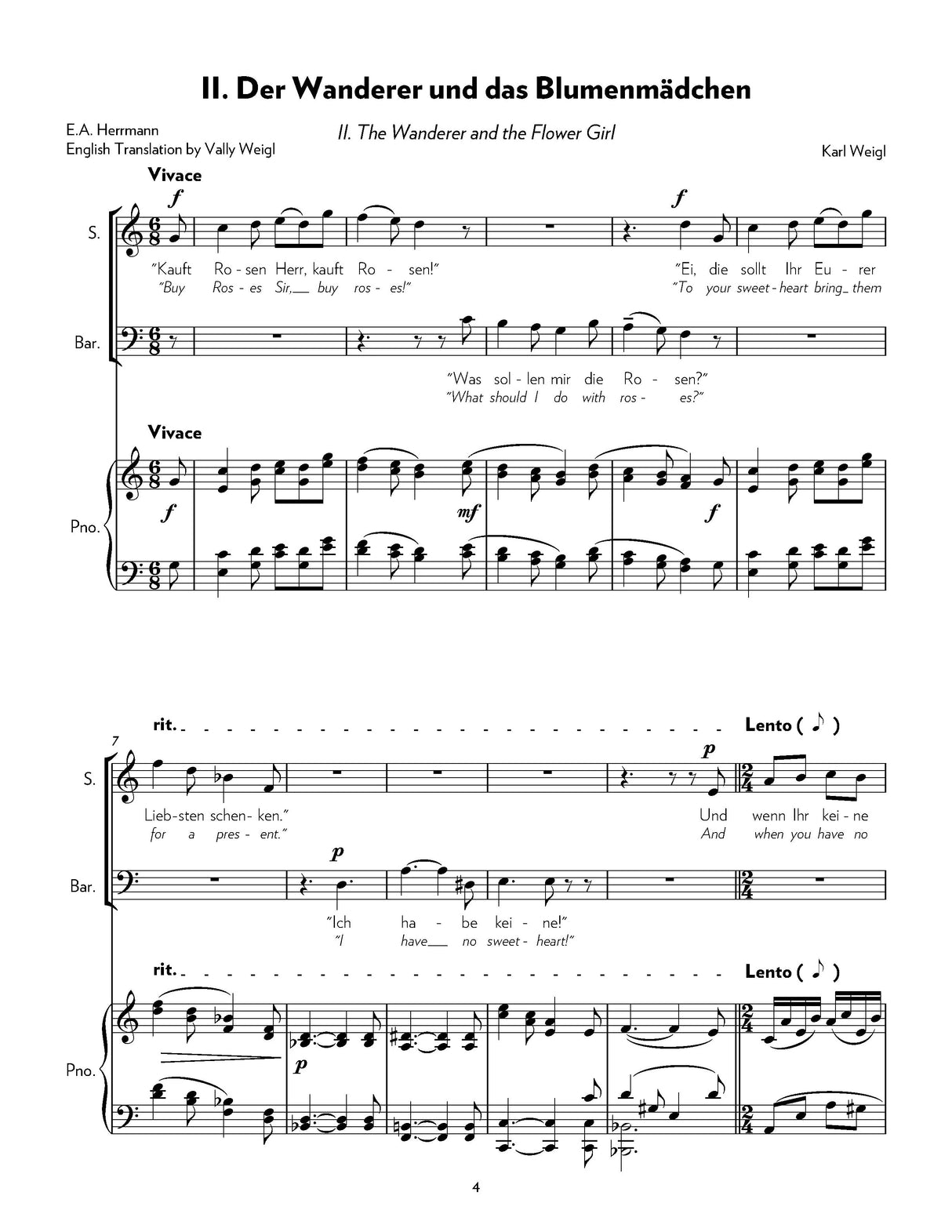 Weigl: Five Duets