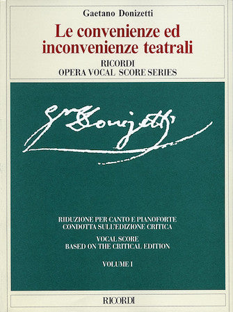 Donizetti: Le convenienze ed inconvenienze teatrali