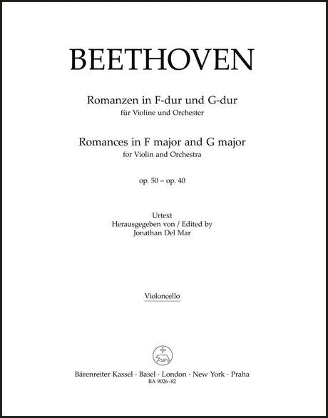 Beethoven: Romances in F Major, Op. 50 and G Major, Op. 40