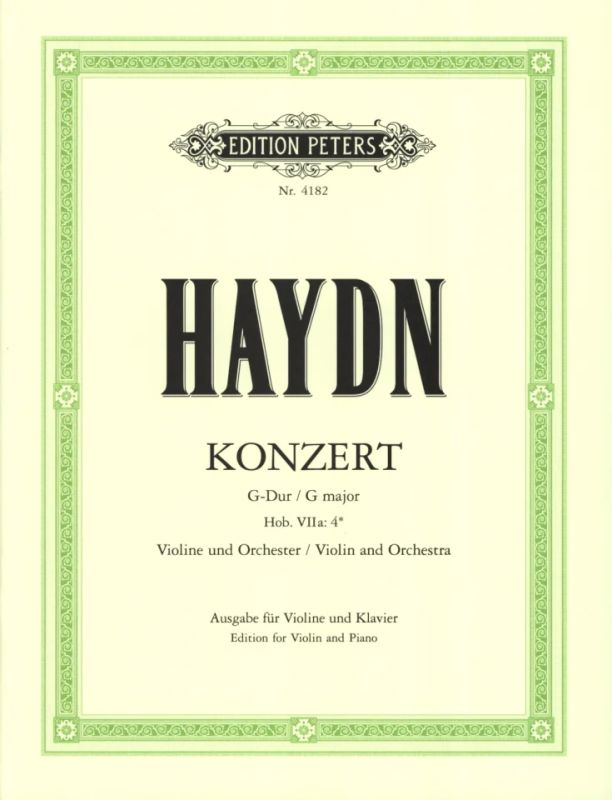 Haydn: Violin Concerto in G Major, Hob. VIIa:4