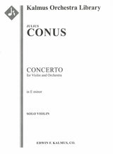 Conus: Violin Concerto in E Minor, Op. 1