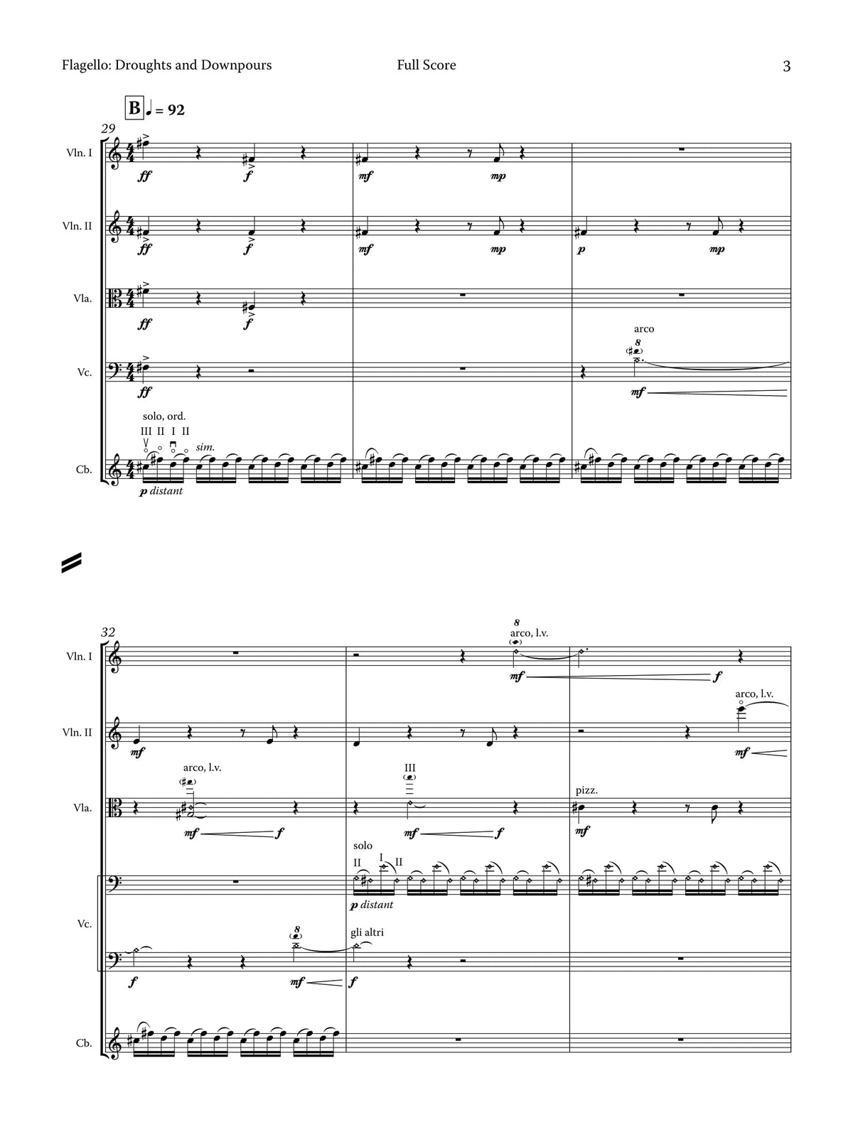 Flagello: Droughts and Downpours (Version for String Orchestra)