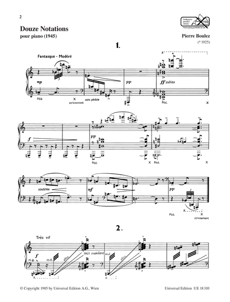 Boulez: 12 Notations