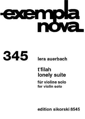 Auerbach: T'filah & Lonely Suite