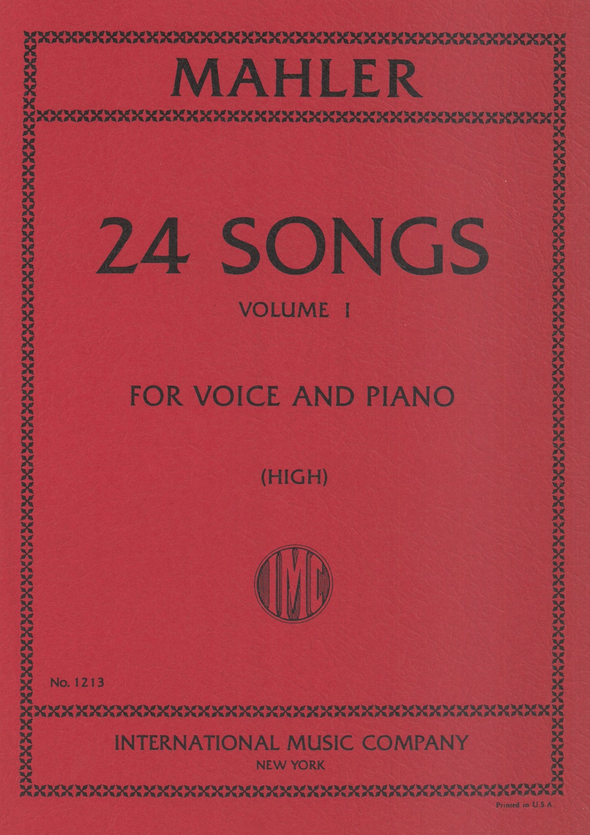 Mahler: Songs - Volume 1 (High Voice)