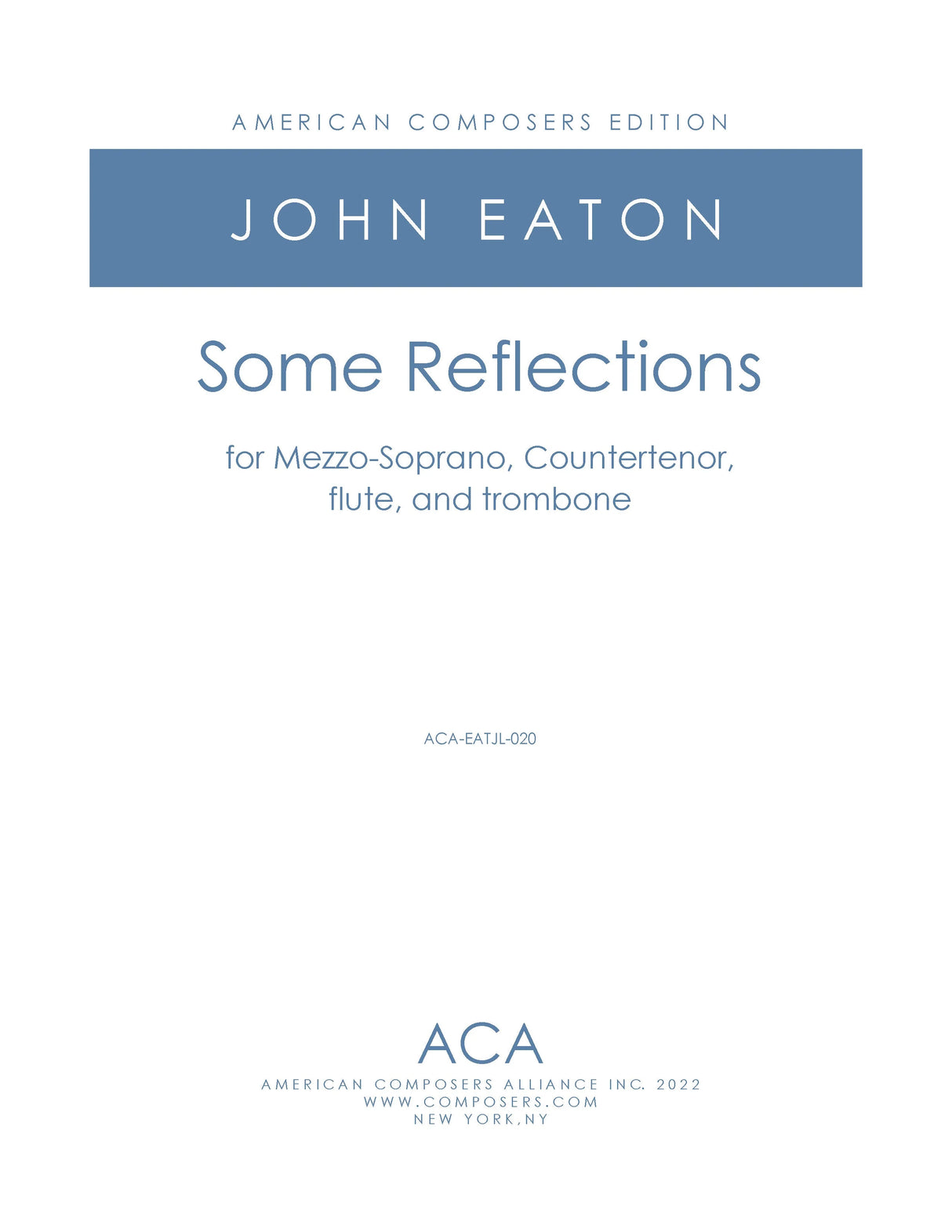Eaton: Some Reflections