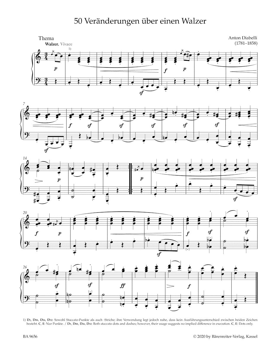 Beethoven: Diabelli Variations, Op. 120 / 50 Variations on a Waltz