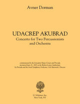 Dorman: Udacrep Akubrad (Version for Percussion Duo & Orchestra)