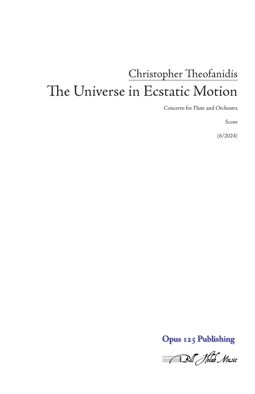 Theofanidis: The Universe in Ecstatic Motion