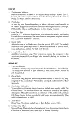 Copland: Old American Songs (arr. for SATB & piano)