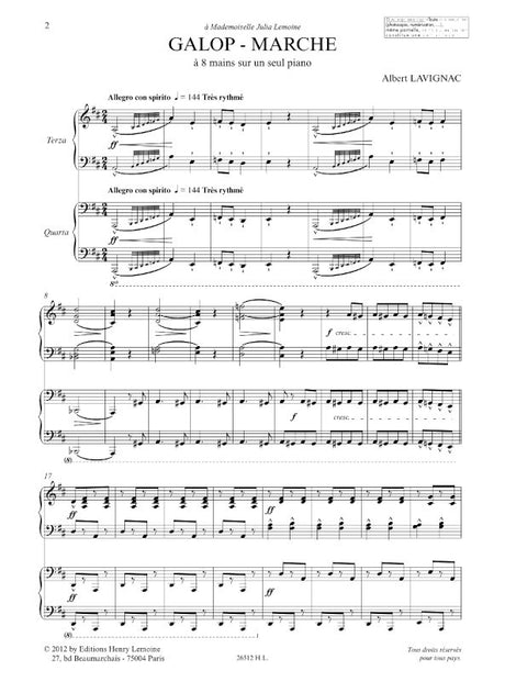 Lavignac: Galop - Marche