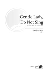 Geter: Gentle Lady, Do Not Sing